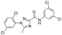 1-(2,5-DICHLOROPHENYL)-N-(3,5-DICHLOROPHENYL)-5-METHYL-1H-1,2,4-TRIAZOLE-3-CARBOXAMIDE Struktur