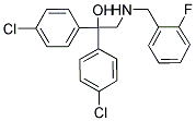 1,1-BIS(4-CHLOROPHENYL)-2-[(2-FLUOROBENZYL)AMINO]-1-ETHANOL Struktur