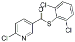 2,6-DICHLOROPHENYL 6-CHLOROPYRIDINE-3-CARBOTHIOATE Struktur