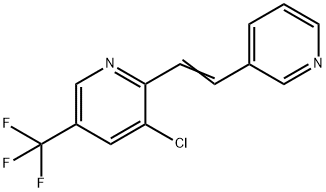 3-CHLORO-2-[2-(3-PYRIDINYL)VINYL]-5-(TRIFLUOROMETHYL)PYRIDINE Struktur