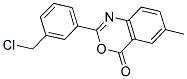 2-[3-(CHLOROMETHYL)PHENYL]-6-METHYL-4H-3,1-BENZOXAZIN-4-ONE Struktur