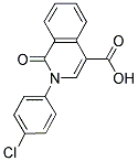 2-(4-CHLOROPHENYL)-1-OXO-1,2-DIHYDRO-4-ISOQUINOLINECARBOXYLIC ACID Struktur