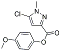 4-METHOXYPHENYL 5-CHLORO-1-METHYL-1H-PYRAZOLE-3-CARBOXYLATE Struktur