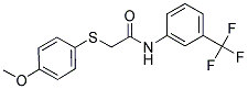 2-[(4-METHOXYPHENYL)SULFANYL]-N-[3-(TRIFLUOROMETHYL)PHENYL]ACETAMIDE Struktur