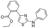 ETHYL 2-(2-ANILINO-1,3-THIAZOL-4-YL)BENZENECARBOXYLATE Struktur