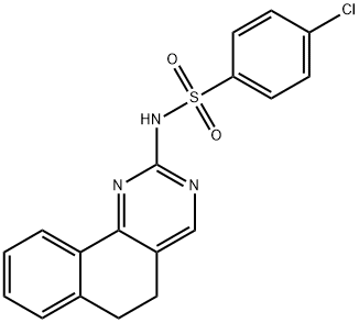 4-CHLORO-N-(5,6-DIHYDROBENZO[H]QUINAZOLIN-2-YL)BENZENESULFONAMIDE Struktur