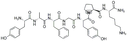 H-TYR-D-ALA-PHE-GLY-TYR-PRO-LYS-NH2 Struktur