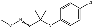 2-[(4-CHLOROPHENYL)SULFANYL]-2-METHYLPROPANAL O-METHYLOXIME Struktur