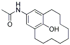 N-(15-HYDROXYBICYCLO[9.3.1]PENTADECA-1(15),11,13-TRIEN-13-YL)ACETAMIDE Struktur