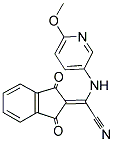 2-(1,3-DIOXOINDAN-2-YLIDENE)-2-((6-METHOXY(3-PYRIDYL))AMINO)ETHANENITRILE Struktur