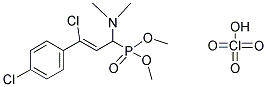 DIMETHYL [3-CHLORO-3-(4-CHLOROPHENYL)-1-(DIMETHYLAMINO)ALLYL]PHOSPHONATE PERCHLORATE Struktur