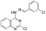 3-CHLOROBENZENECARBALDEHYDE N-(2-CHLORO-4-QUINAZOLINYL)HYDRAZONE Struktur