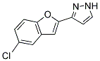 3-(5-CHLORO-1-BENZOFURAN-2-YL)-1H-PYRAZOLE Struktur