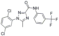 1-(2,5-DICHLOROPHENYL)-5-METHYL-N-[3-(TRIFLUOROMETHYL)PHENYL]-1H-1,2,4-TRIAZOLE-3-CARBOXAMIDE Struktur