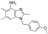 1-(4-METHOXYBENZYL)-2,5,6-TRIMETHYL-1H-1,3-BENZIMIDAZOL-4-AMINE Struktur