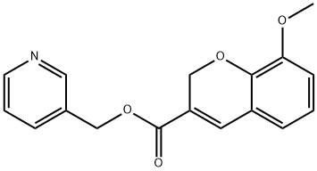 3-PYRIDINYLMETHYL 8-METHOXY-2H-CHROMENE-3-CARBOXYLATE Struktur