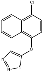 4-CHLORO-1-NAPHTHYL 1,2,3-THIADIAZOL-5-YL ETHER Struktur