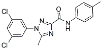 1-(3,5-DICHLOROPHENYL)-5-METHYL-N-(4-METHYLPHENYL)-1H-1,2,4-TRIAZOLE-3-CARBOXAMIDE Struktur