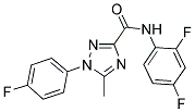 N-(2,4-DIFLUOROPHENYL)-1-(4-FLUOROPHENYL)-5-METHYL-1H-1,2,4-TRIAZOLE-3-CARBOXAMIDE Struktur