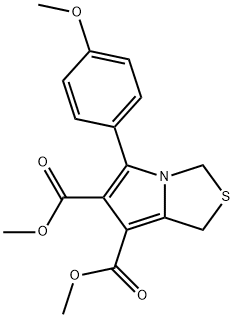 DIMETHYL 5-(4-METHOXYPHENYL)-1H-PYRROLO[1,2-C][1,3]THIAZOLE-6,7-DICARBOXYLATE Struktur