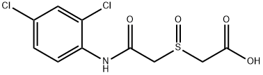 2-([2-(2,4-DICHLOROANILINO)-2-OXOETHYL]SULFINYL)ACETIC ACID Struktur