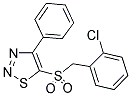 2-CHLOROBENZYL 4-PHENYL-1,2,3-THIADIAZOL-5-YL SULFONE Struktur