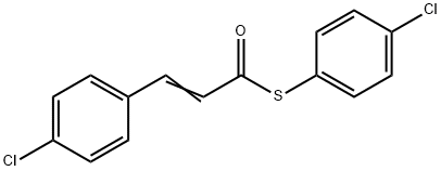 S-(4-CHLOROPHENYL) 3-(4-CHLOROPHENYL)-2-PROPENETHIOATE Struktur