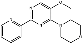 4-[5-METHOXY-2-(2-PYRIDINYL)-4-PYRIMIDINYL]MORPHOLINE Struktur