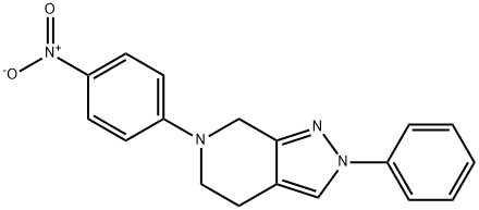 6-(4-NITROPHENYL)-2-PHENYL-4,5,6,7-TETRAHYDRO-2H-PYRAZOLO[3,4-C]PYRIDINE Struktur