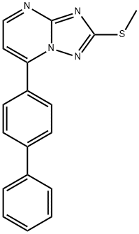 7-[1,1'-BIPHENYL]-4-YL-2-(METHYLSULFANYL)[1,2,4]TRIAZOLO[1,5-A]PYRIMIDINE Struktur