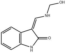 3-([HYDROXY(METHYL)AMINO]METHYLENE)-1,3-DIHYDRO-2H-INDOL-2-ONE Struktur