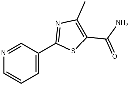 4-METHYL-2-(3-PYRIDINYL)-1,3-THIAZOLE-5-CARBOXAMIDE Struktur