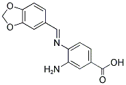 3-AMINO-4-(1-AZA-2-BENZO[3,4-D]1,3-DIOXOLEN-5-YLVINYL)BENZOIC ACID Struktur