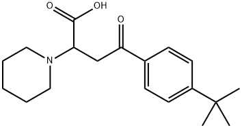 4-[4-(TERT-BUTYL)PHENYL]-4-OXO-2-PIPERIDINOBUTANOIC ACID Struktur