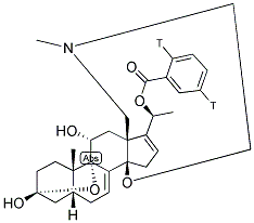 BATRACHOTOXININ A 20 - ALPHA - BENZOATE, [BENZOYL-2,5-3H]- Struktur