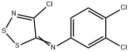 3,4-DICHLORO-N-(4-CHLORO-5H-1,2,3-DITHIAZOL-5-YLIDEN)ANILINE Struktur