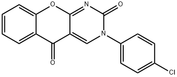 3-(4-CHLOROPHENYL)-2H-CHROMENO[2,3-D]PYRIMIDINE-2,5(3H)-DIONE Struktur