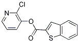 2-CHLORO-3-PYRIDYL BENZO[B]THIOPHENE-2-CARBOXYLATE Struktur