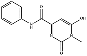 6-HYDROXY-1-METHYL-2-OXO-N-PHENYL-1,2-DIHYDRO-4-PYRIMIDINECARBOXAMIDE Struktur