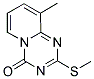 9-METHYL-2-(METHYLSULFANYL)-4H-PYRIDO[1,2-A][1,3,5]TRIAZIN-4-ONE Struktur