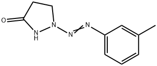 1-[2-(3-METHYLPHENYL)DIAZENYL]TETRAHYDRO-3H-PYRAZOL-3-ONE Struktur