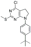 7-(4-TERT-BUTYLPHENYL)-4-CHLORO-6,7-DIHYDRO-2-(METHYLTHIO)-(5H)-PYRROLO[2,3-D]PYRIMIDINE Struktur