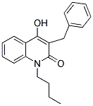 3-BENZYL-1-BUTYL-4-HYDROXYQUINOLIN-2(1H)-ONE Struktur