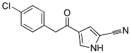 4-[2-(4-CHLOROPHENYL)ACETYL]-1H-PYRROLE-2-CARBONITRILE Struktur