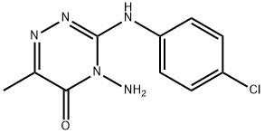 4-AMINO-3-(4-CHLOROANILINO)-6-METHYL-4,5-DIHYDRO-1,2,4-TRIAZIN-5-ONE Struktur