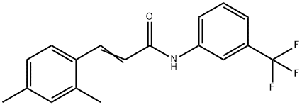 3-(2,4-DIMETHYLPHENYL)-N-[3-(TRIFLUOROMETHYL)PHENYL]ACRYLAMIDE Struktur