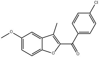 (4-CHLOROPHENYL)(5-METHOXY-3-METHYL-1-BENZOFURAN-2-YL)METHANONE Struktur