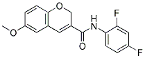 N-(2,4-DIFLUOROPHENYL)-6-METHOXY-2H-CHROMENE-3-CARBOXAMIDE Struktur