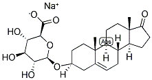 5-ANDROSTEN-3BETA-OL-17-ONE 3-(O->1BETA)-D-GLUCOPYRANOSIDURONIC SODIUM Struktur