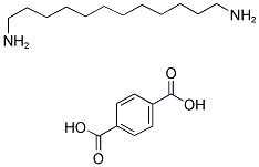 DODECAMETHYLENE DIAMMONIUM TEREPHTHALATE Struktur